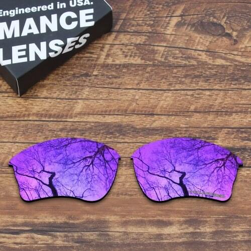 ToughAsNails Resist Seawater Corrosion Polarized Replacement Lenses for Oakley Half Jacket XLJ Sunglasses Purple Mirrored