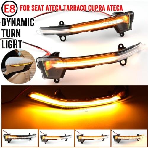 For Seat Ateca 2016-2019 For Seat Tarraco 2018 Turn Signal Light Car Dynamic Blinker Indicator sequential