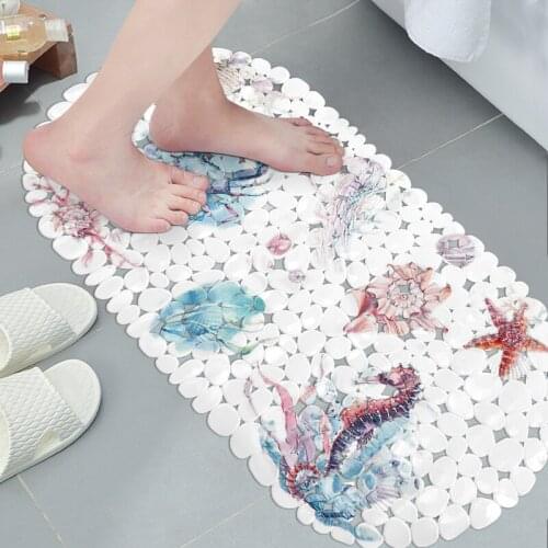 Bathroom anti-slip mat bath shower toilet foot mat household mat toilet bathtub foot mat toilet floor mat 35x69cm