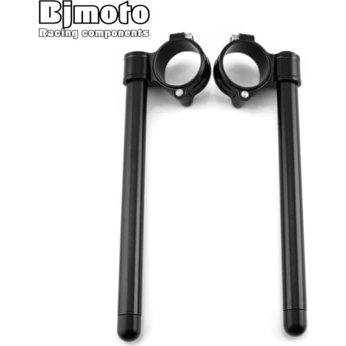 7/8'' Motorcycle Handlebar 33mm Clip On Ons Fork Handlebars Adjustable Clamps Handle Bar Cafe Racer For Yamaha Honda