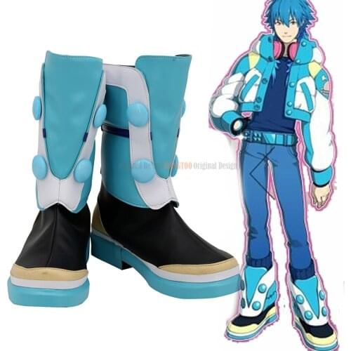 Dramatical Murder Aoba Seragaki Cosplay Boots Leather Shoes Custom Made Any Size
