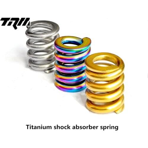 Folding bicycle shock absorber spring titanium for brompton bike damping spring weight loss titanium shock absorber