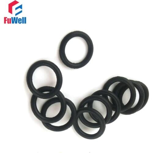 Black Nitrile Rubber 1.8mm Thickness O Ring Seals 5.4mm-68.6mm OD NBR O Rings Sealing Gasket Washer
