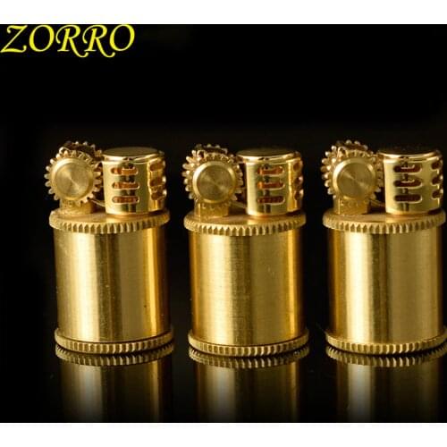 Vintage Copper Gasoline Lighter Kerosene For Cigarette Lighter Grinding Wheels Fire Lighter