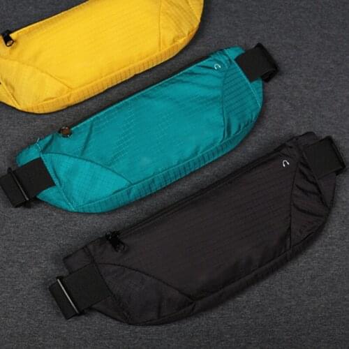 Waterproof Colorful Waist Bag Waist Bum Bag Running Jogging Belt Pouch Zipper Fanny Pack Sport Runner Crossbody Bags