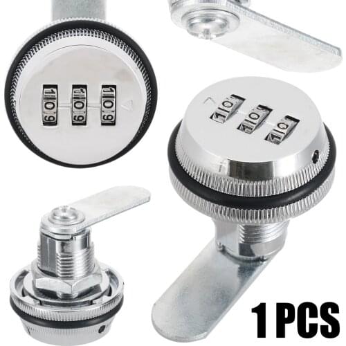 1pc 3 Digit Combination Cam Lock KEYLESS Password Lock Mailbox Cabinet Locks For Mailbox Cabinet Door