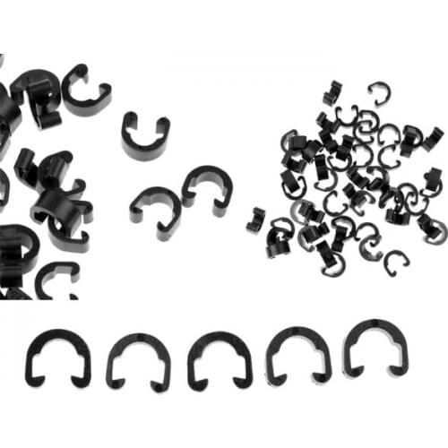 100Pcs MTB Road Bicycle Brake Cable Guides Hose Housing Brake Cable C-Clips Bicycle Accessory Cables