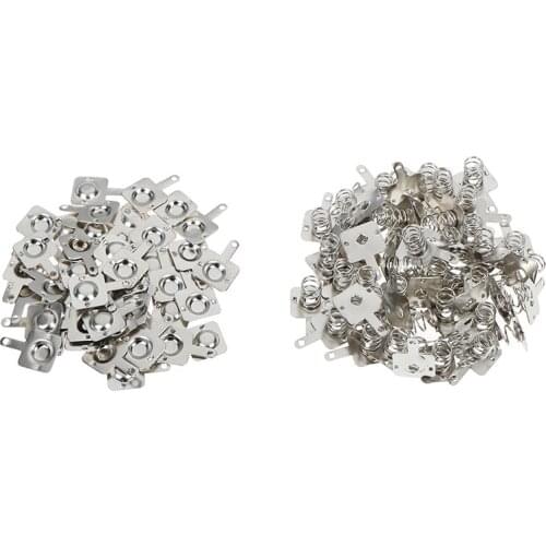 100pcs Battery Battery Shrapnel AA Or AAA Battery Spring 7 No. Positive And Negative Contact Pieces 50pairs Drop Ship