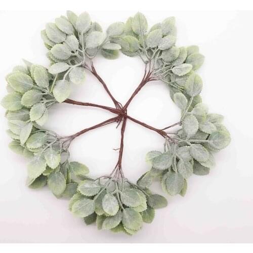 6pcs Artificial Plants Fake Grass Artificial Flowers for Home garland DIY Scrapbooking Wedding Christmas Decoration