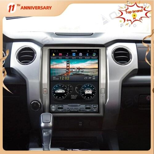 Tesla Screen PX6 Android 9.0 4+64G Car Radio Player GPS Navigation Auto Stereo Multimedia Play For Toyota Tundra 2014 - 2020 DSP
