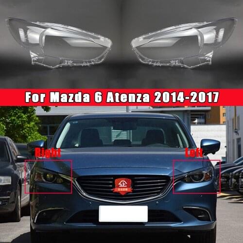 Car Lens Glass Light Lamp Headlamp Shell For Mazda 6 Atenza 2014 2015 2016 2017 Auto Transparent Lampshade Headlight Cover