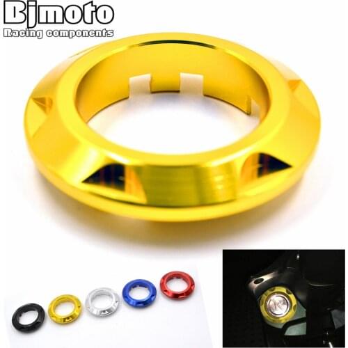 BJMOTO For Yamaha TMAX 530 2013 2014 2015 Motorcycle Ignition Switch Cover Key Switch Protector Ring Motorbikes T max