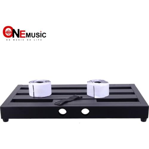 Black Guitara Effect Pedal Board Aluminum with magical sticker 490mm x 260mm