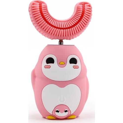 Childrens U-shaped Ultrasonic Vibration Cleaning Electric Toothbrush