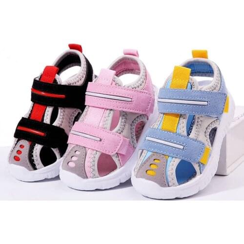Children Sandals Boys Girls Beach Shoes Soft Lightweight Closed-Toe Outdoor Kids Toddler Sandasl for Baby Shoes Summer