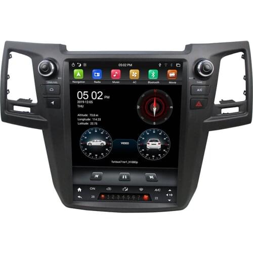 DSP Tesla Vertical screen PX6 12.1" Android 9.0 Car Auto Radio DVD GPS for Toyota Fortuner 2004-2015 Bluetooth 5.0 WIFI