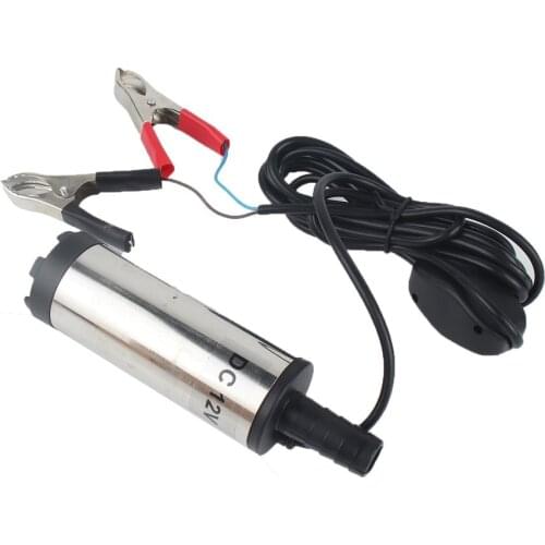 12V 24V DC electric submersible pump for pumping diesel oil water ,Stainless steel shell,12L/min,fuel transfer pump 12 V volt