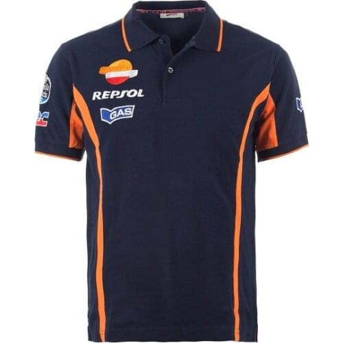 Repsol Gas Polo Shirt Motorcycle ATV Bike Riding Cotton T-shirt For Honda Motocross Moto Race polo shirt