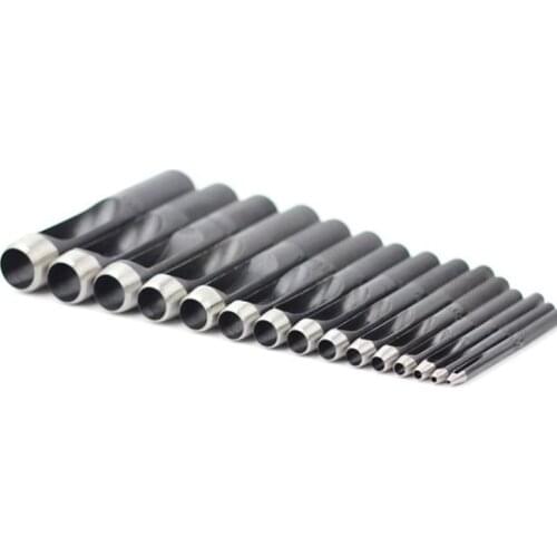 DIY Handmade hollow punch installation tools Suitable for drilling leather belt hole