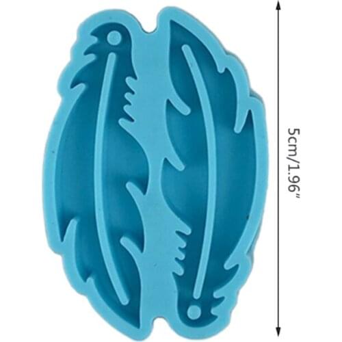 Dream Catcher Feathers Earrings Epoxy Resin Mold Jewelry Pendant Silicone Mould A0NF