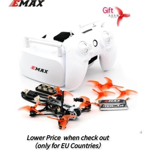 Official Emax Tinyhawk II Freestyle FPV Racing Drone Kit F4 5A 7000KV RunCam Nano2 37CH 25/100/200mW VTX 2S - FrSky With Goggle