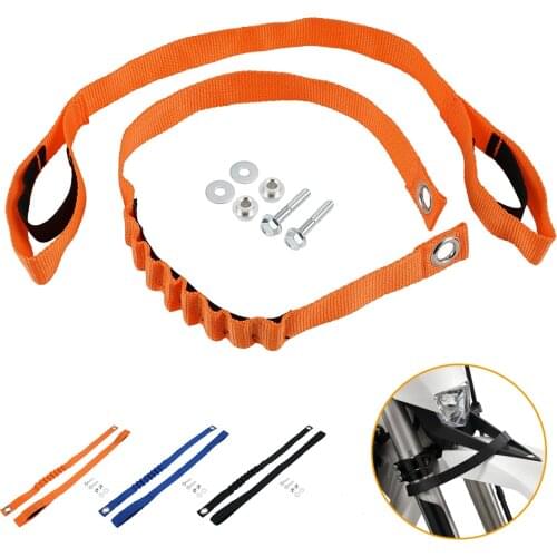 Front Rear Holding Strap Lift Handle Tear-Resistant For KTM 125-450 SX SX-F 2019-2021 EXC EXC-F XC XC-F XC-W TPI SIX DAYS 20-21