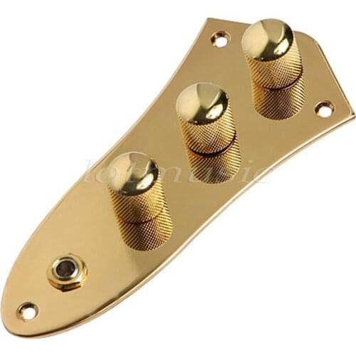 Gold Chrome Black Plated Wired Control Plate for Electric Guitar Replacement Parts