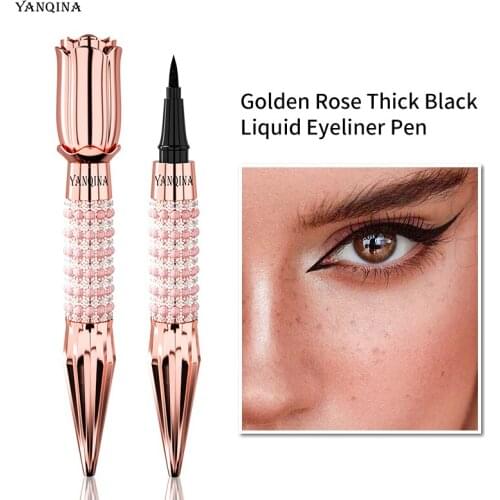 Professional Women Black Liquid Eyeliner Long-lasting Waterproof Quick-dry Eye Liner Pen Not Smudge Matte Makeup Beauty Tools