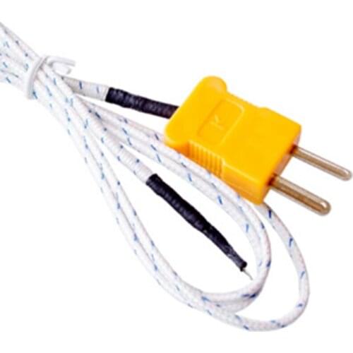1 M Length Wire Temperature Sensing Test K-Type Thermocouple Sensor Probe Tester Line Waterproof -50-400℃ for Hot Tub