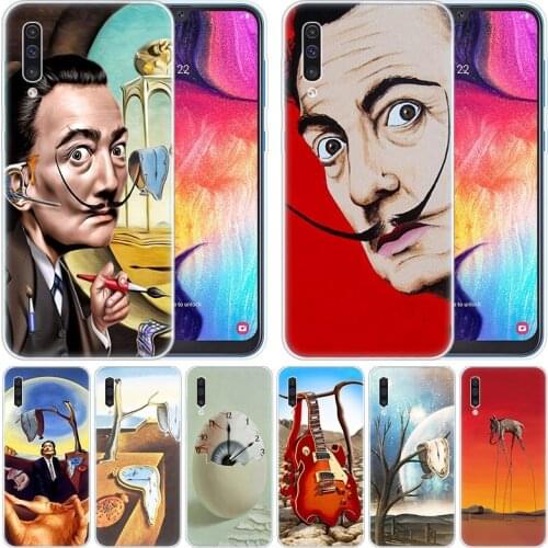 Luxury Silicone Case Salvador Dali Art for Samsung Galaxy A50 A70 A80 A40 A30 A20 A10 A20E A2 CORE A9 A8 A7 A6 Plus 2018 Cover