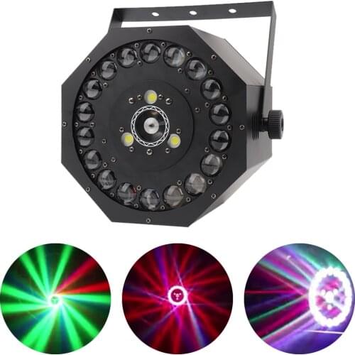 120W Strobe Laser Beam 3IN1 Effect Light Projector Lamp For Indoor Stage Effect Lighting Show Disco Party Bar Home DJ Christmas