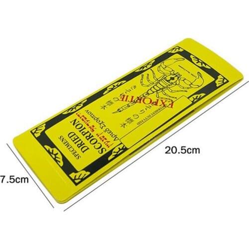 Dried Scorpion Surprise Magic Tricks Rattling Scorpion Greetings Card Magia Close Up Party Gimmick Props Shock Funny