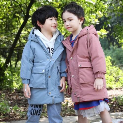 Winter Girls Boys Jackets Waterproof Children Down Jackets Coats Winter Clothing Warm Children Clothes Thicken Girls Down Jacket