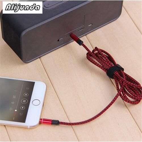 1 m Nylon Aux Cable 3.5mm to 3.5MM Male to Male Auto Audio Cable for Honda Toyota Camry Corolla RAV4 Yaris Highlander/Land