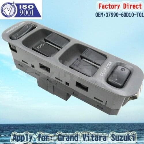 Auto Power Window Switch Front Left 37990-60D10-T01 Apply For 1999-2006 Suzuki Grand Vitara 37990-65D10-T01