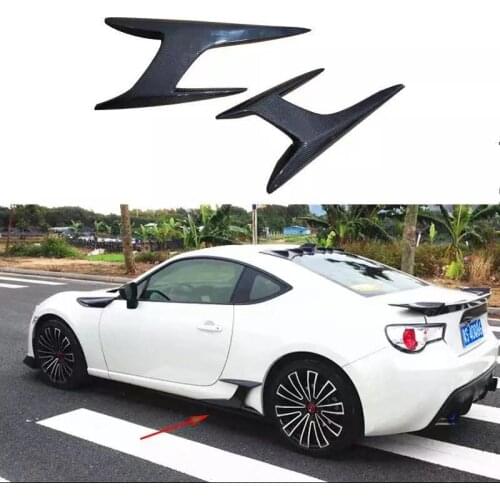 For 2012-2015 Toyota GT86 Subaru BRZ side skirt carbon fiber spoiler CF modeling side skirt decoration