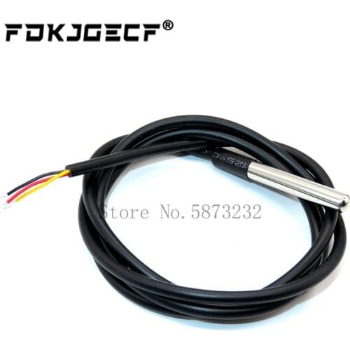 DS1820 Stainless steel package Waterproof 1 2 3 Meter DS18b20 temperature probe temperature sensor 18B20 For Arduino