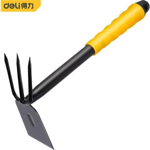 Deli Gardening Dual-Purpose Hoe Shovel And Hoe Dual-Purpose Function For Leveling And Loosening Soil Garden Tools