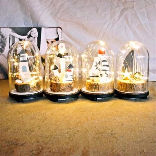 Wooden Bionic Wishing Bottle Light String Home Decoration Lamp LED Copper Wire Light Christmas Halloween Day Birthday Present