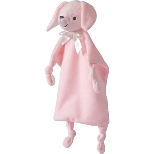 Baby Soother Appease Towel Cute Animal Doll Teether Soother Bib Saliva Towel Infants Comfort Sleeping Cuddling Toys H055