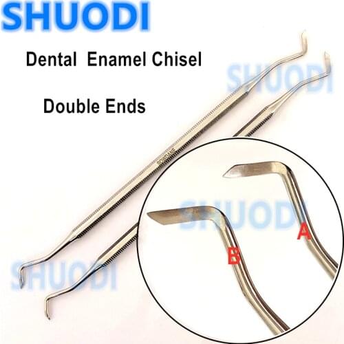 Double End Dental Implant Surgical Enamel Chisel Gingival Remover Scraper Cutting Tool Bone Knife Split Grafting Margin Trimmer