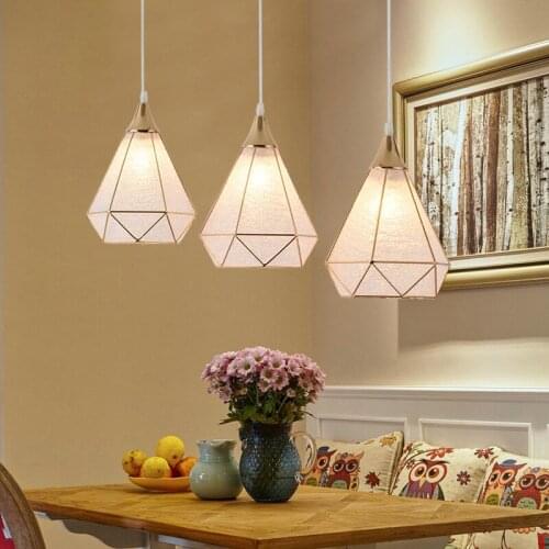 European dining room three chandelier personality modern chandelier aisle corridor porch LED chandelier