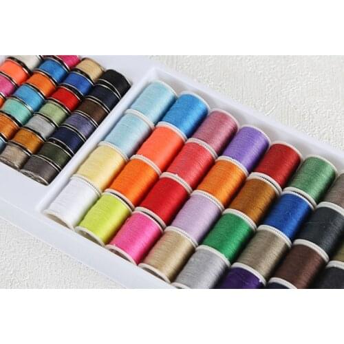 Hot sale 60 Colors/set sewing Knitting Thread Reel for Hand Stitching Machine Sewing Thread Finest Polyester Durable