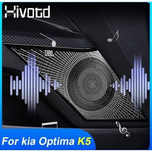 Hivotd For Kia Optima K5 dl3 2021 2020 Accessories Car Door Speaker Cover Car Audio Speakers Case Stereo Sound Frame Decoration