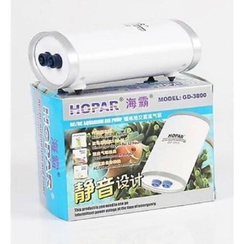 Hopar LD-9000 Rechargeable Dual Output Aquarium Air Motor 5W 2 X3LT/D 307046155