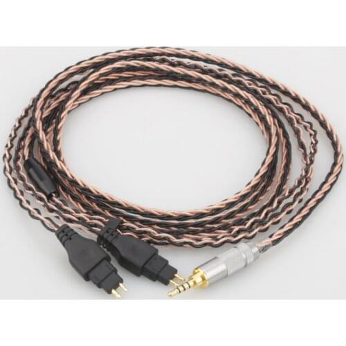 Audiocrast HC023 2.5mm 8 Core Balanced Pure Silver Plated Earphone Cable For Sennhei HD580 HD600 HD650 HD430 HD660s