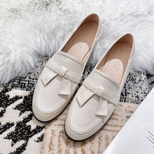 2021 Autumn New Casual Outdoor Women Flat Shoes Slip On High Quality Loafers Women Fashion Buckle British Flat Shoes size 43
