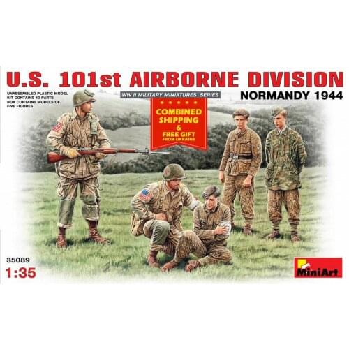Miniart 35089 - 1/35 Scale U.S. 101st Airbron Division, Normandy 1944 WW II