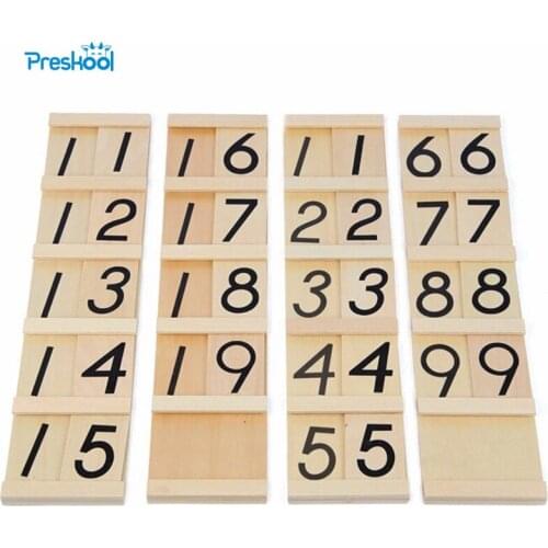 Montessori Teens and Tens Boards Wooden Toys Early Childhood Education Preschool Training Baby Toy