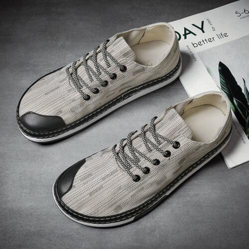 Clown shoes mens canvas breathable deodorant versatile casual cloth shoes Korean fashion summer mens shoes